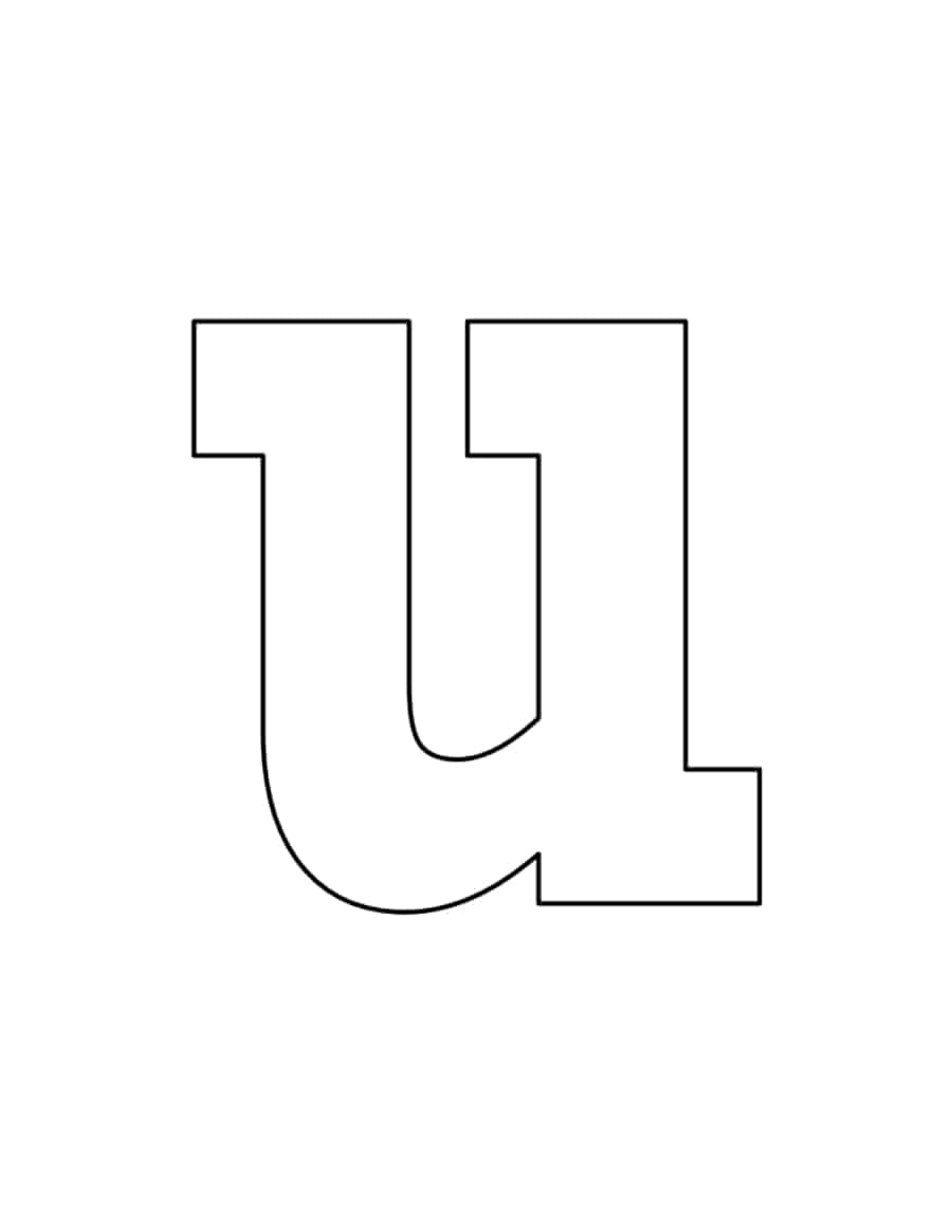 Lowercase Letter U Tracing Worksheets Pdf Free Vectors